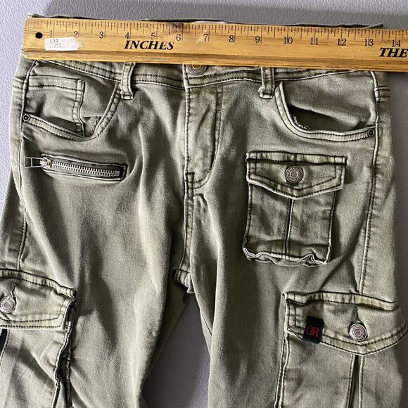 DOUBLE RED Cargo Pants Stretch Performance Tactical Streetwear Womens 4 Green - Picture 6 of 11